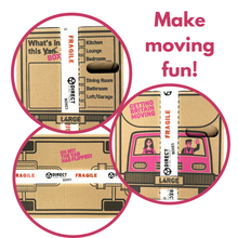 Load image into Gallery viewer, Pack of 10 Extra Large and Large Moving House Cardboard Boxes