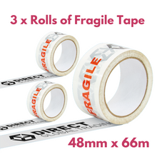 Load image into Gallery viewer, 30 Large Strong Cardboard House Moving Packing Boxes Kit with 60 Metres Bubblewrap 3 Rolls Fragile Tape &amp; Marker Pen