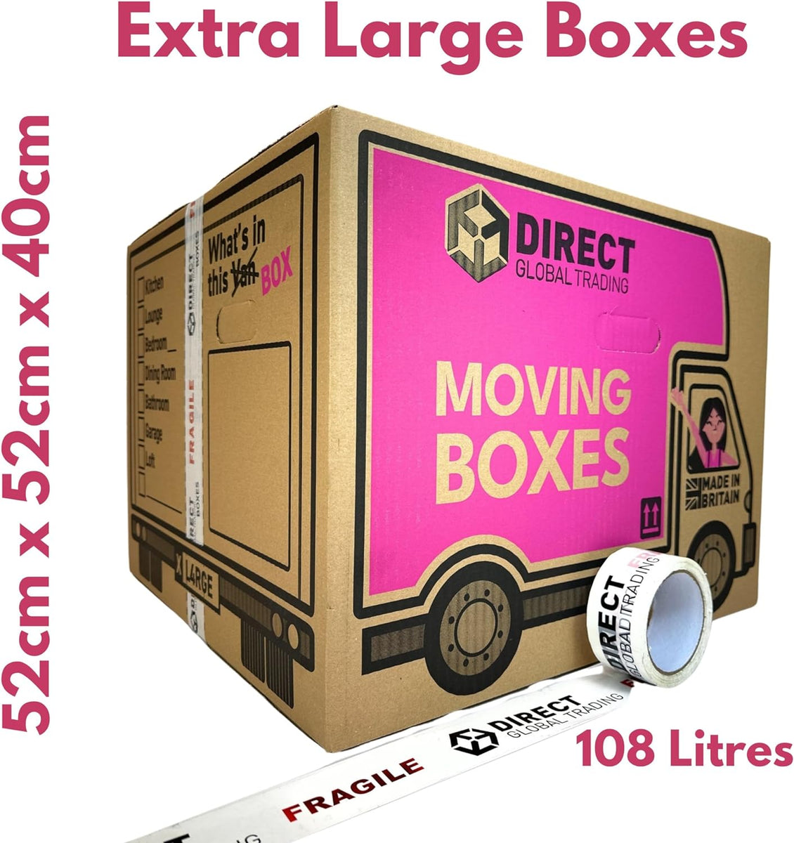 Bulk Pallet Deal of 210 Extra Large Cardboard Moving and Storage Boxes ...