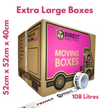 Load image into Gallery viewer, Pack of 20 Extra Large Moving House Cardboard Boxes