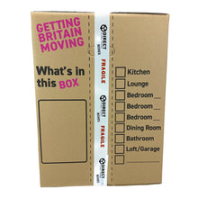 Load image into Gallery viewer, Pack of 5 Extra Large Tall Cardboard Moving Boxes