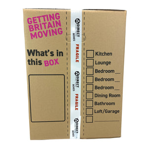 Pack of 5 Extra Large Tall Cardboard Moving Boxes