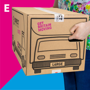 Pack of 20 Extra Large and Large Moving House Cardboard Boxes with Fragile Tape
