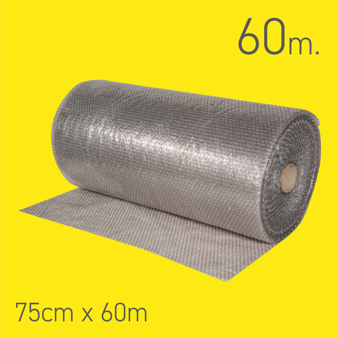 750mm x 60m Grey Recycled Protective Bubble Wrap